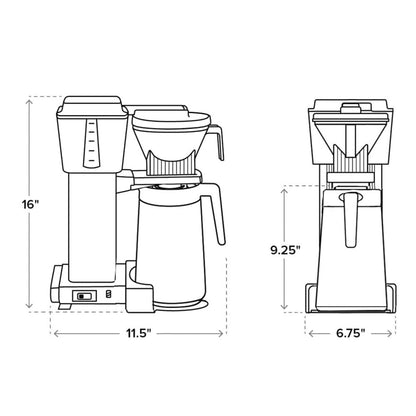 Moccamaster KBGT Coffee Maker in Off-White - 79318