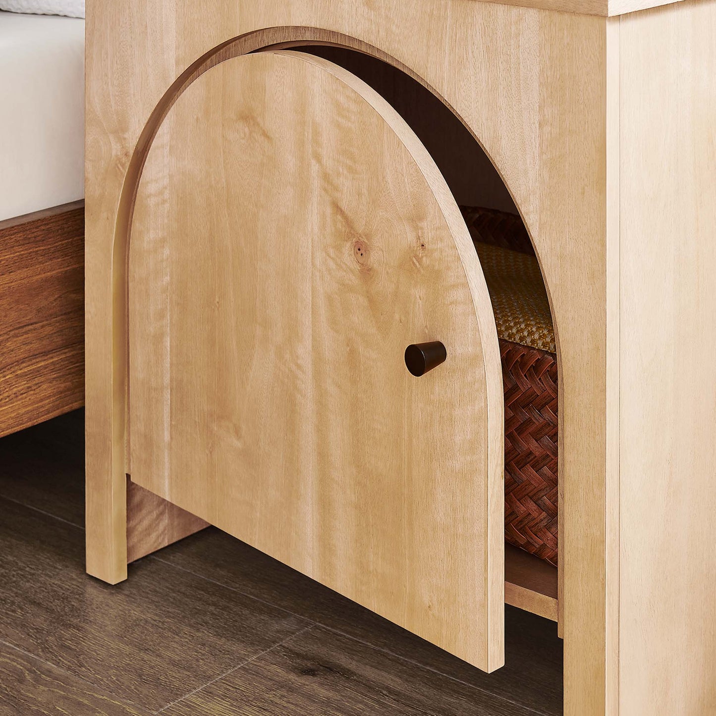 Modway furniture Appia Arched Door Nightstand - MOD-7109-OAK