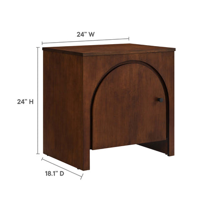 Modway furniture Appia Arched Door Nightstand - MOD-7109-OAK