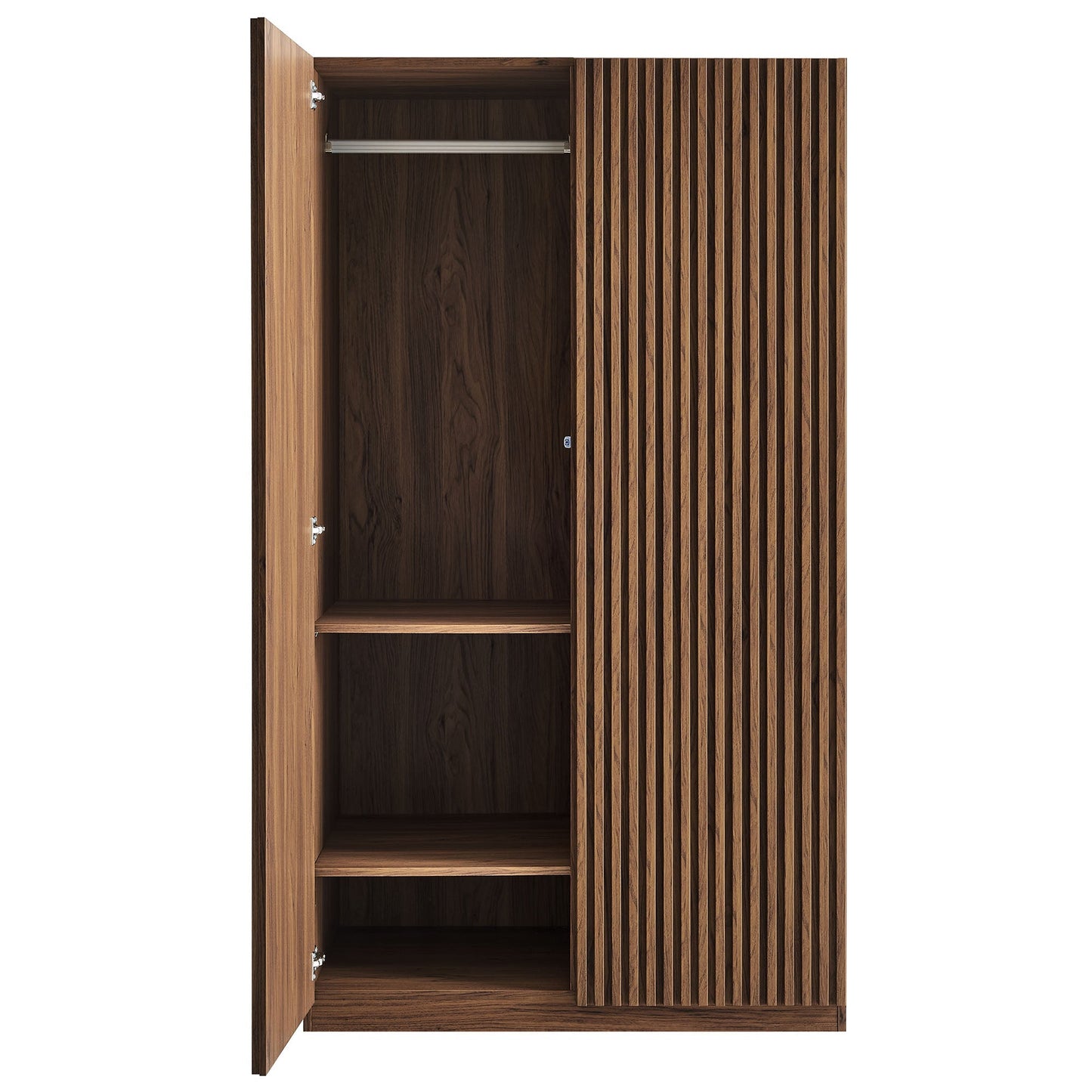 Modway Furniture Render 2-Door Wardrobe Closet - MOD-7182-WAL