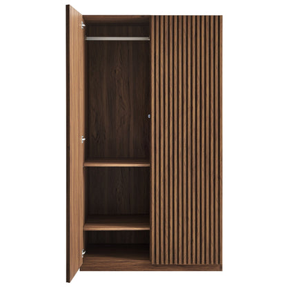 Modway Furniture Render 2-Door Wardrobe Closet - MOD-7182-WAL