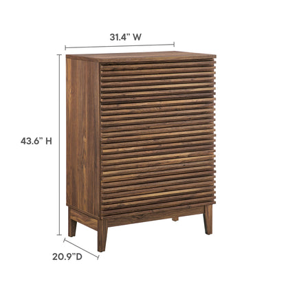 Modway Furniture Render 4-Drawer Chest - MOD-7202-WAL