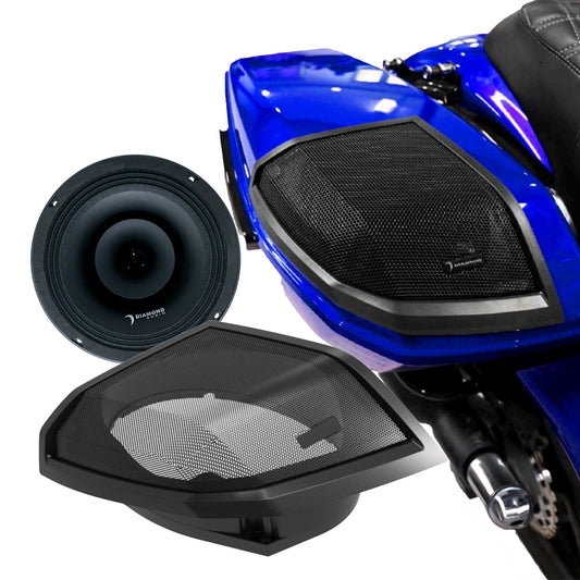 Diamond Audio 2024+ Harley Davidson CUT-IN SPEAKER LID KIT WITH MP84 8” 2-WAY NEO PRO HORN SPEAKERS - MSMP84LK24
