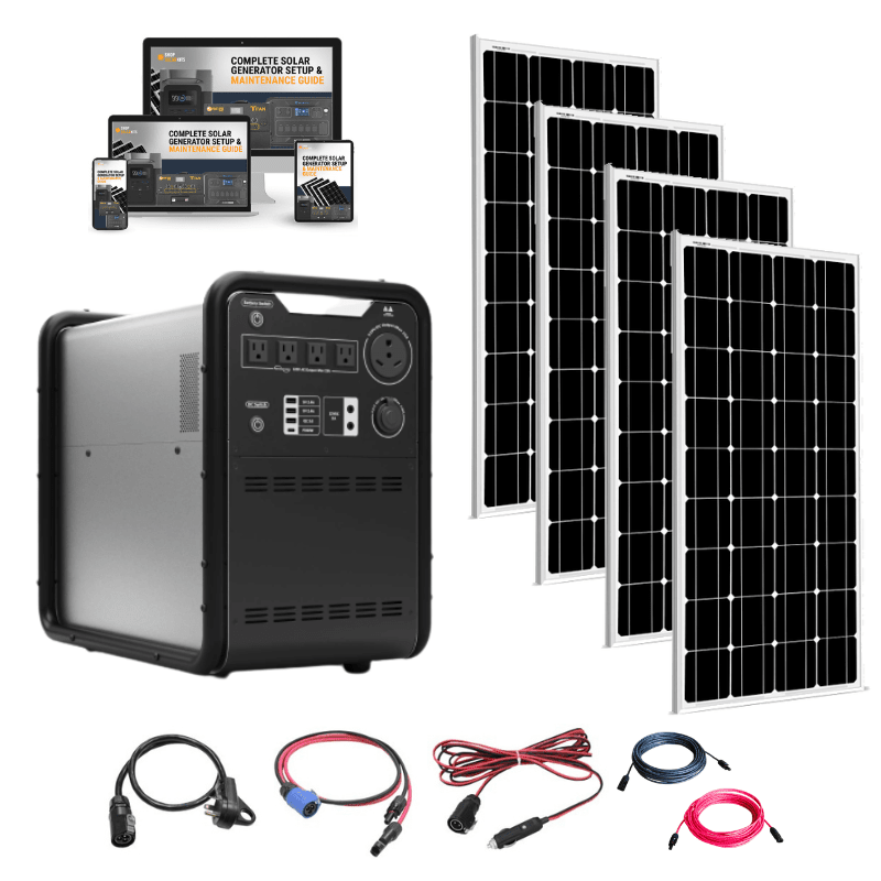 Hysolis MPS3K 4,500Wh / 3,000W Portable Power Station Setup + Choose Your Custom Bundle Option | Complete Solar Kit - HYSOLIS-MPS3K-QUAD