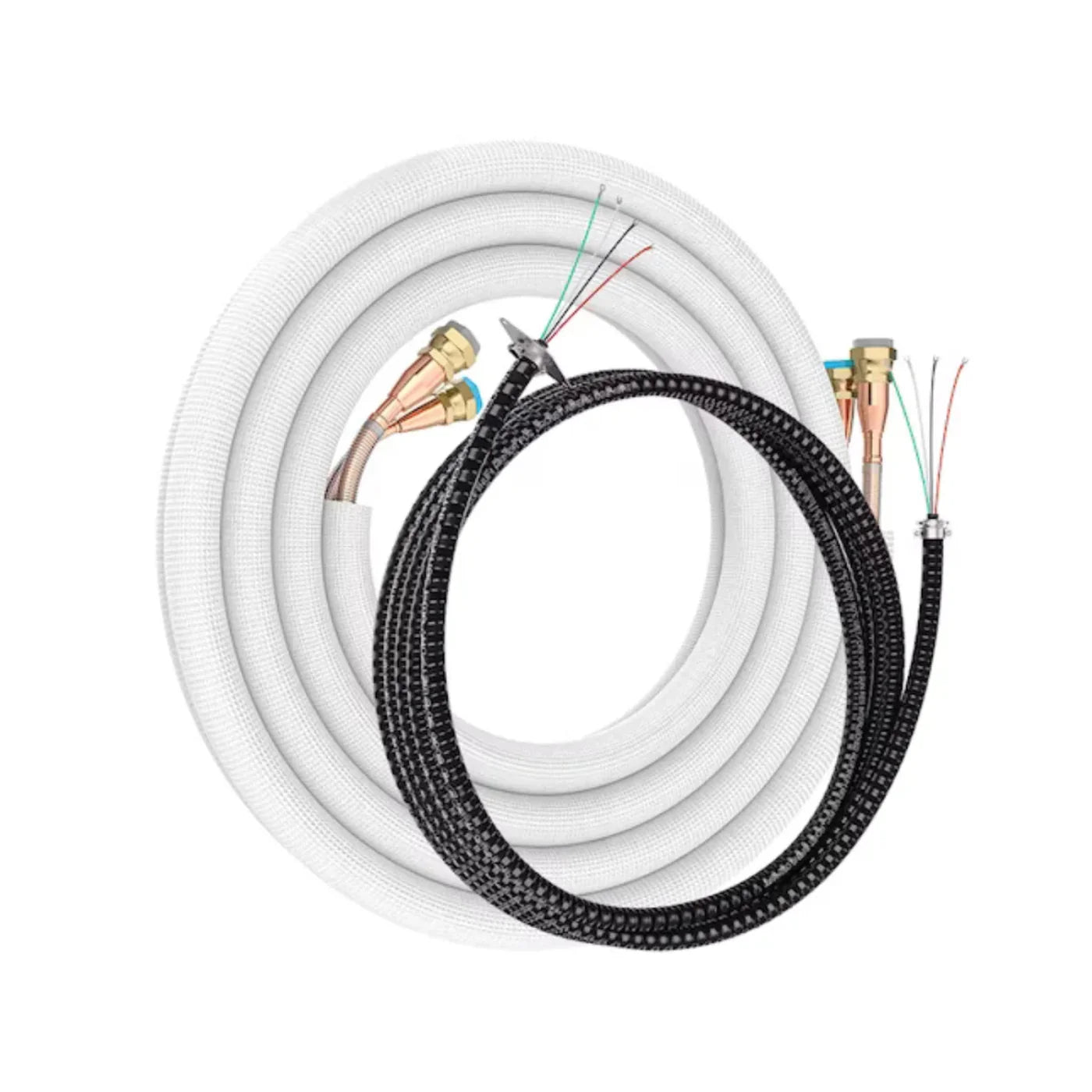 MRCOOL DIY 5th Gen 35 ft. 1/4" x 1/2" Pre-Charged Quick Connect Line Set with DIY Pro Cable - R454B (for 18K Indoor Units) - DIY35-1412C-O