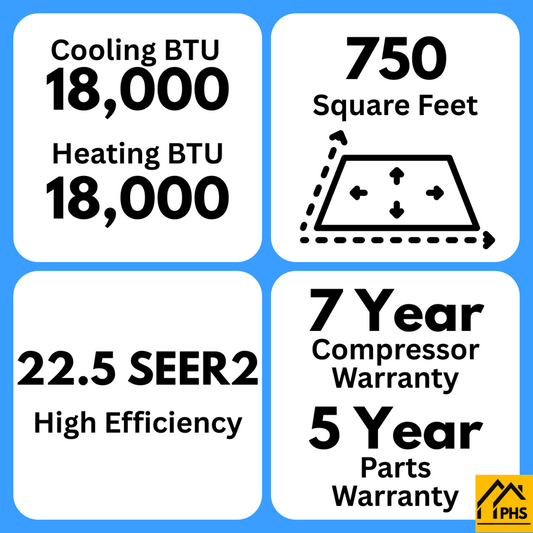 MRCOOL DIY 5th Gen E Star 18,000 BTU Single Zone Mini Split Complete System 230V with 25 ft. DIY Quick Connect Line Set and DIYPRO Cable, -  DIY-18-HP-WM-230D25-O