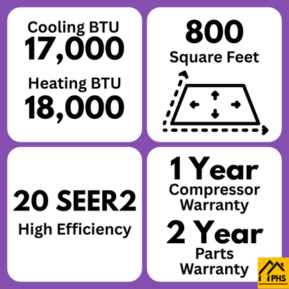 MRCOOL DIY 5th Gen EasyPro 18,000 BTU Single Zone Mini Split Complete System 230V with 16 ft. DIY Quick Connect Line Set and DIYPRO Cable,  - EZPRO-18-HP-23016D-O