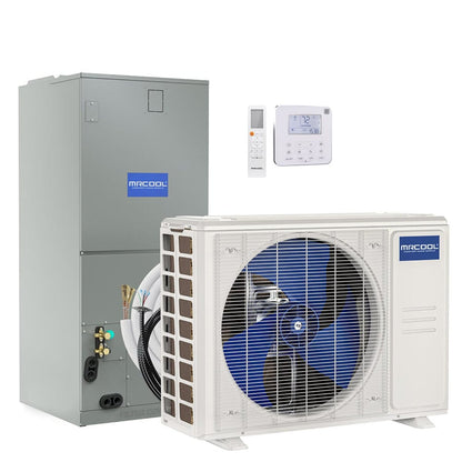 MRCOOL 30K BTU 18.5 SEER Ducted Air Handler and Condenser with 25 ft. Pre-Charged Line Set, CENTRAL-30-HP-230-25