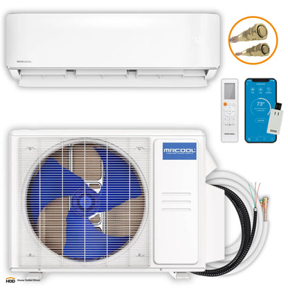 MRCOOL DIY 5th Gen E Star 36,000 BTU Single Zone Mini Split Complete System with 25 Ft. Line Set, 230V (DIY-36-HP-WM-230D25-O)