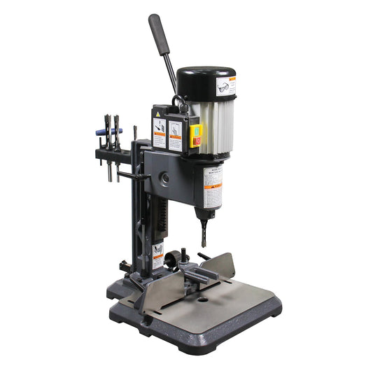 Woodworking Mortise Machine, Bench Top Mortise Machine MS-3816, With 4 Sizes Chisel Bit Sets, Round Holes and Square Hole Mortising