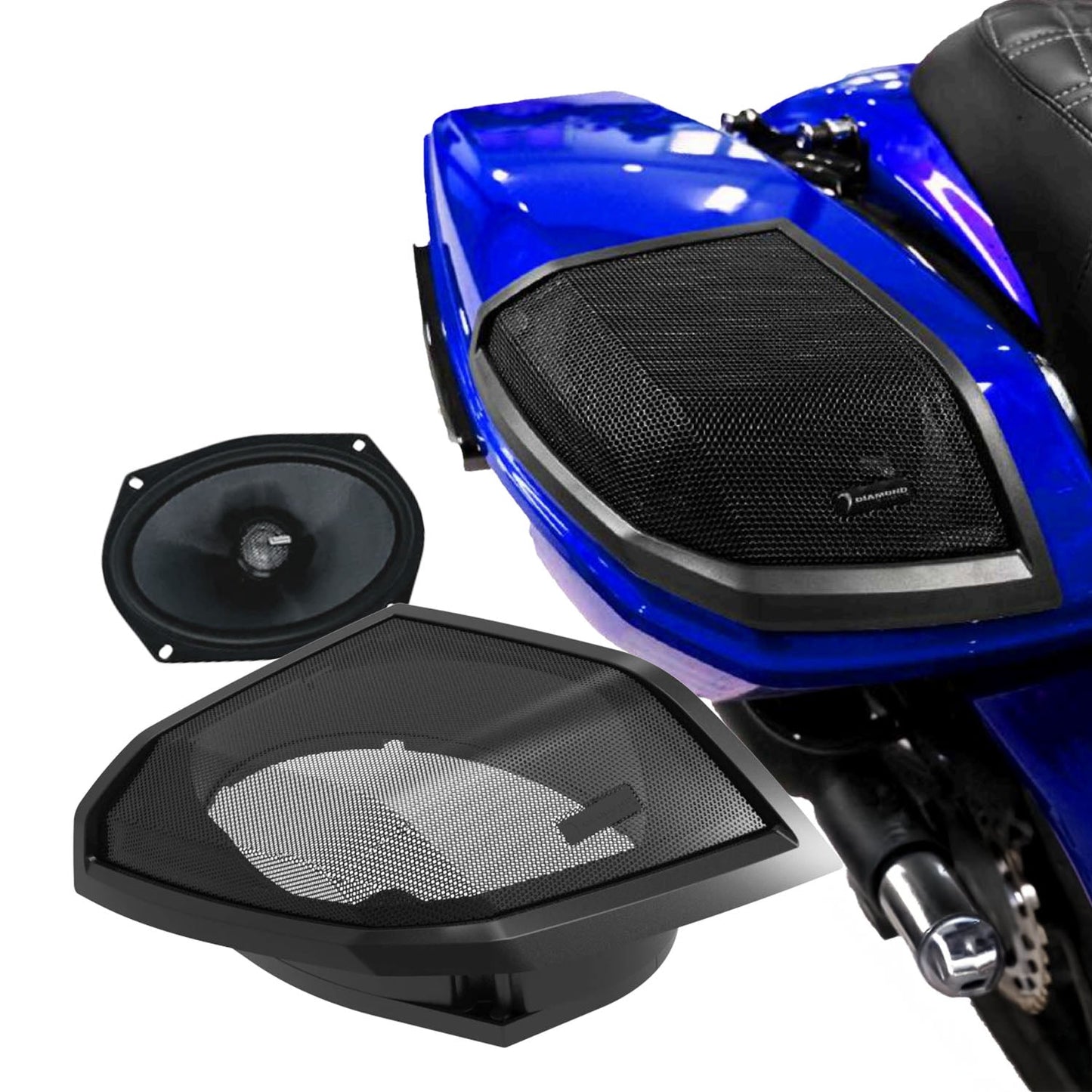 Diamond Audio 2024+ Harley Davidson Cut-In Lid Kit with MP692 Speakers (2Ω) - MSMP692LK24