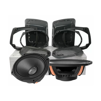 Diamond Audio 1998-2013 Harley Davidson Cut-In Lid Kit with MS69NEO (4Ω) - MS694NEOLK13