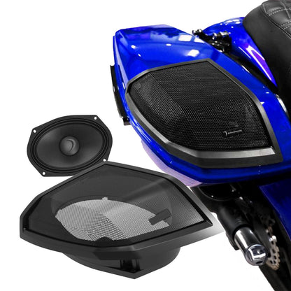 Diamond Audio 2024+ Harley Davidson Cut-In Lid Kit with MS69NEO Speakers - MS694NEOLK24