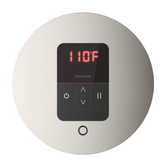 Mr. Steam- iTempo Round Steam Shower Control - Polished Nickel - MSITEMPORD-PN