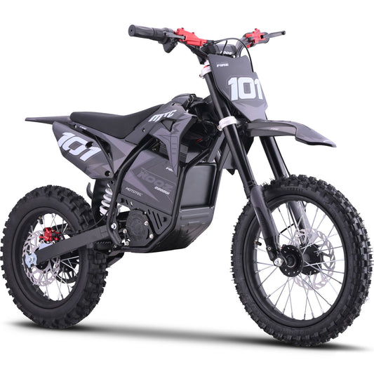 MotoTec 60v 2000w Pro Electric Dirt Bike Lithium Grey (HP115E)