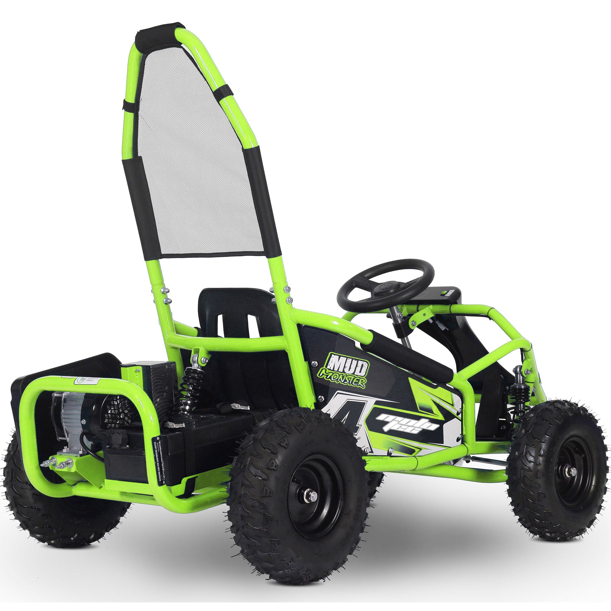 MotoTec Mud Monster 48V/12Ah 1000W Full Suspension Electric Go Kart MT-GK-Mud-1000w