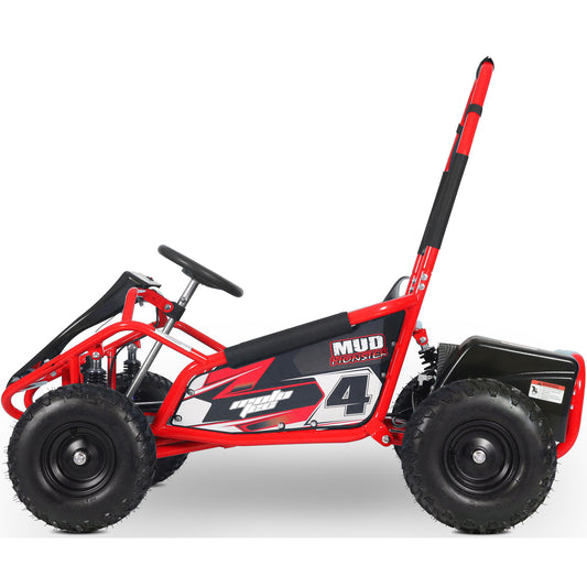 MotoTec Mud Monster 48V/12Ah 1000W Full Suspension Electric Go Kart MT-GK-Mud-1000w