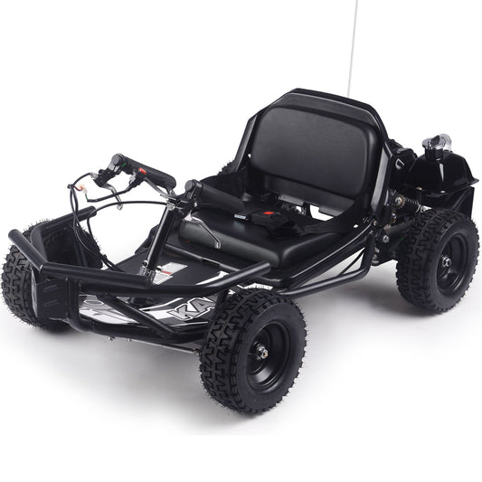 MotoTec Sandman Kids Gas Powered 52cc Go Kart Black