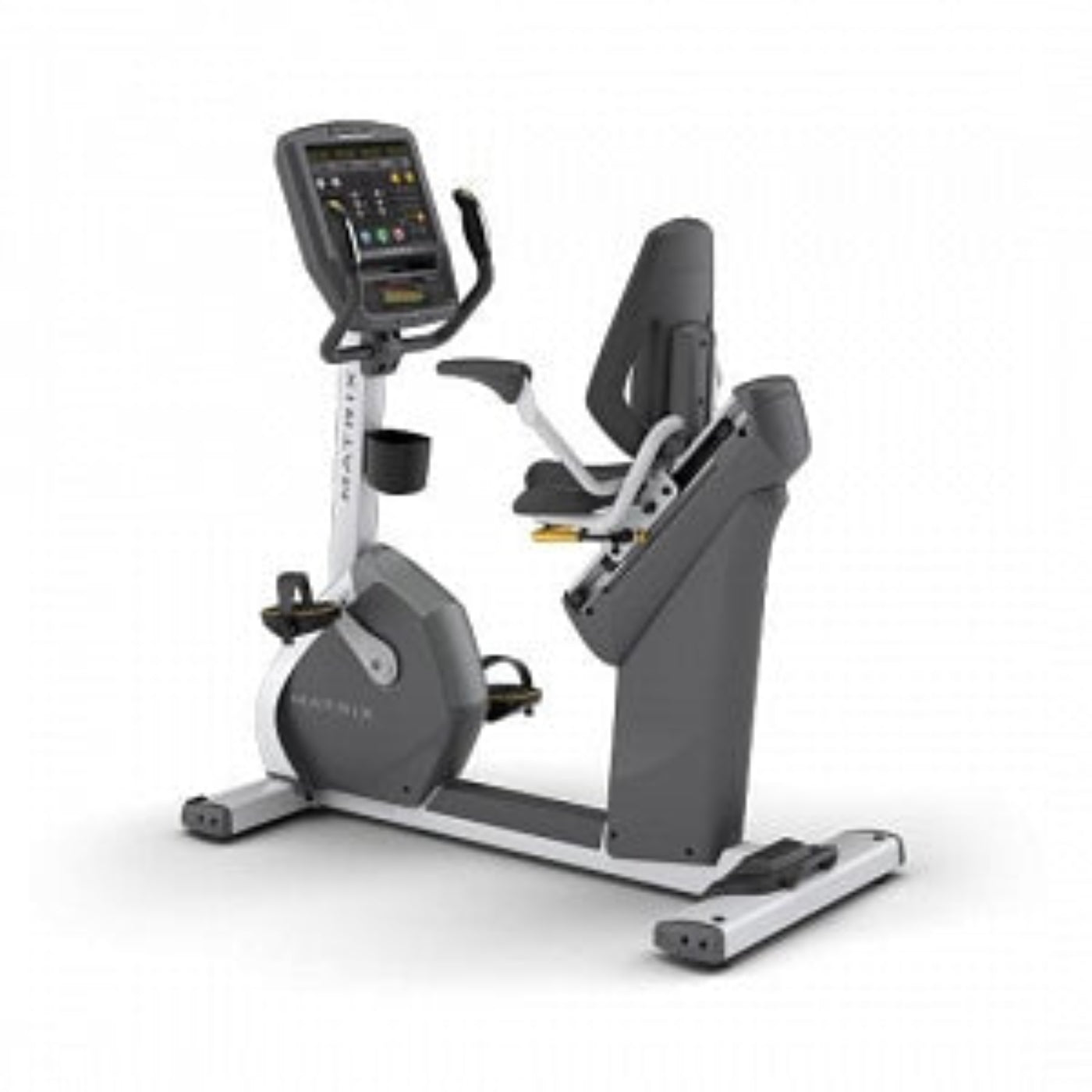 Johnson Health Tech Matrix R5x Recumbent Cycle - Matrix R5x Recumbent Cycle Bike with Dot Matrix LED Console, Profile Display - MTX-R5X
