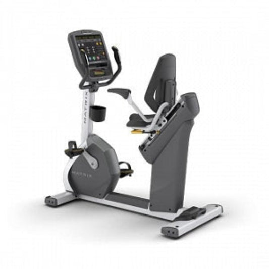 Johnson Health Tech Matrix R3x and ROM3 Recumbent Bikes - Matrix R3x Recumbent Cycle Bike with Dot Matrix LED Console, Profile Display - R3X-06