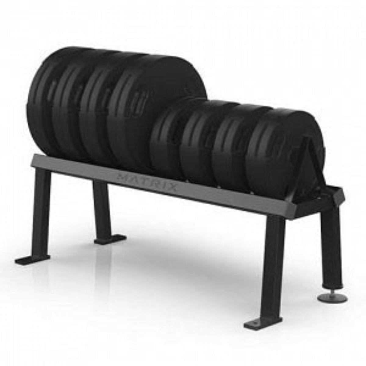 Johnson Health Matrix Varsity Horizontal Bumper Plate Racks - Matrix Varsity Bumper Plate Rack, Horizontal - VY-D306