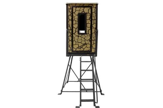 Muddy Gunner Steel Box Hunting Blind with 5 ft. Tower - MUD-BBBST1000-5C