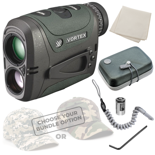 Vortex Optics Razor HD 4000 GB 7x25mm Ballistic Laser Rangefinder with Wearable4U Bundle - LRF-252