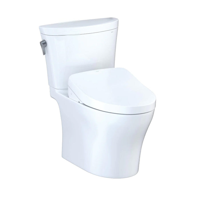 TOTO AQUIA IV CUBE WASHLET+ S550E TWO-PIECE TOILET 1.28 GPF & 0.9 GPF MW4363056CEMFGNA#01