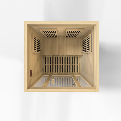 Golden Designs "Seattle" 2 Person Near Zero EMF FAR IR Sauna - MX-J206-01-ZF
