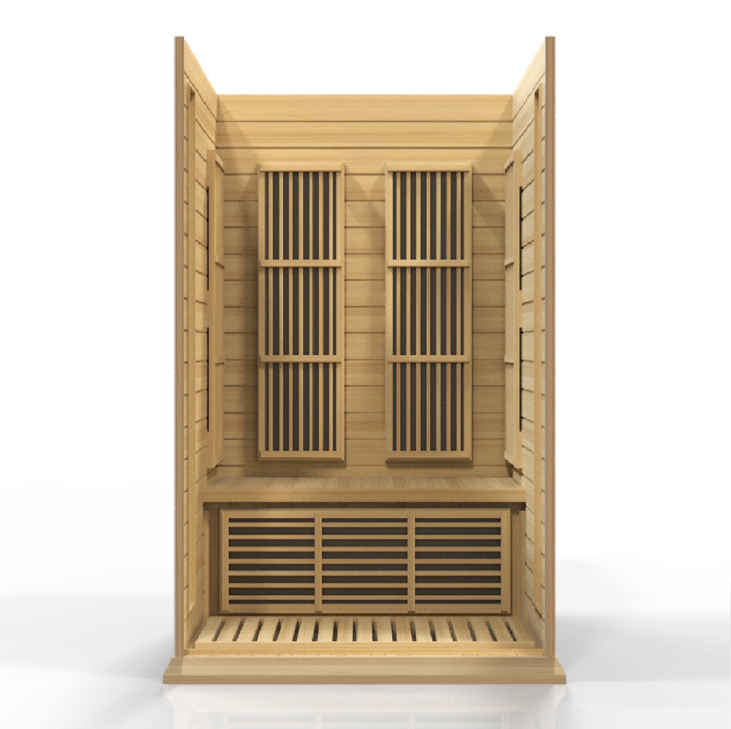 Golden Designs 2 Person Low EMF FAR IR Sauna  - MX-K206-01 Hemlock