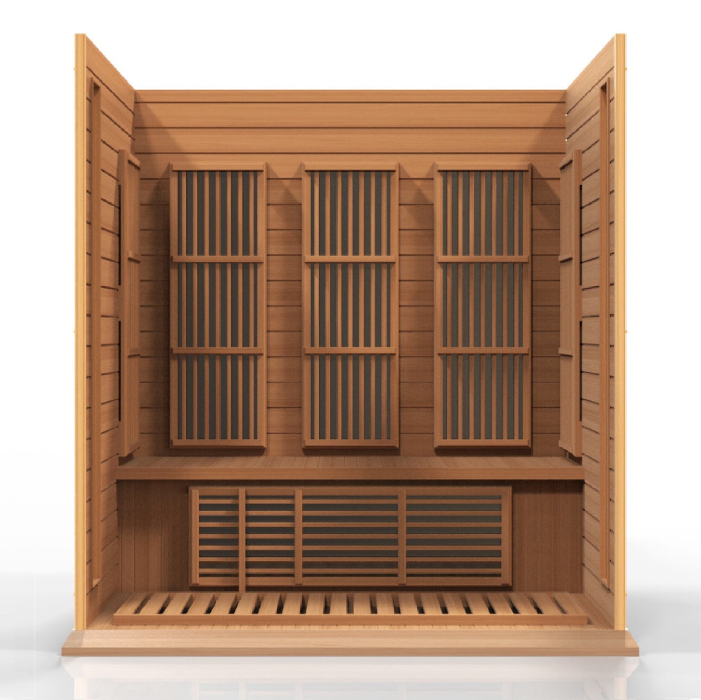 Golden Designs 3 Person Low EMF FAR IR Sauna - MX-K306-01 Red Cedar