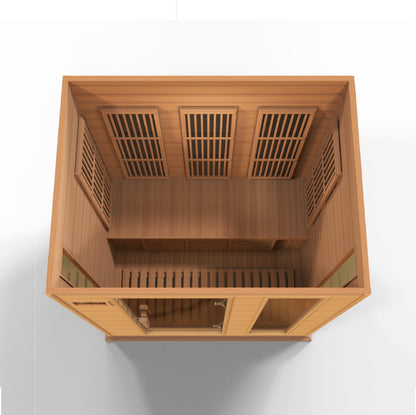 Golden Designs "Montilemar" 3 Person Near Zero EMF FAR IR Sauna  - MX-K306-01-ZF CED