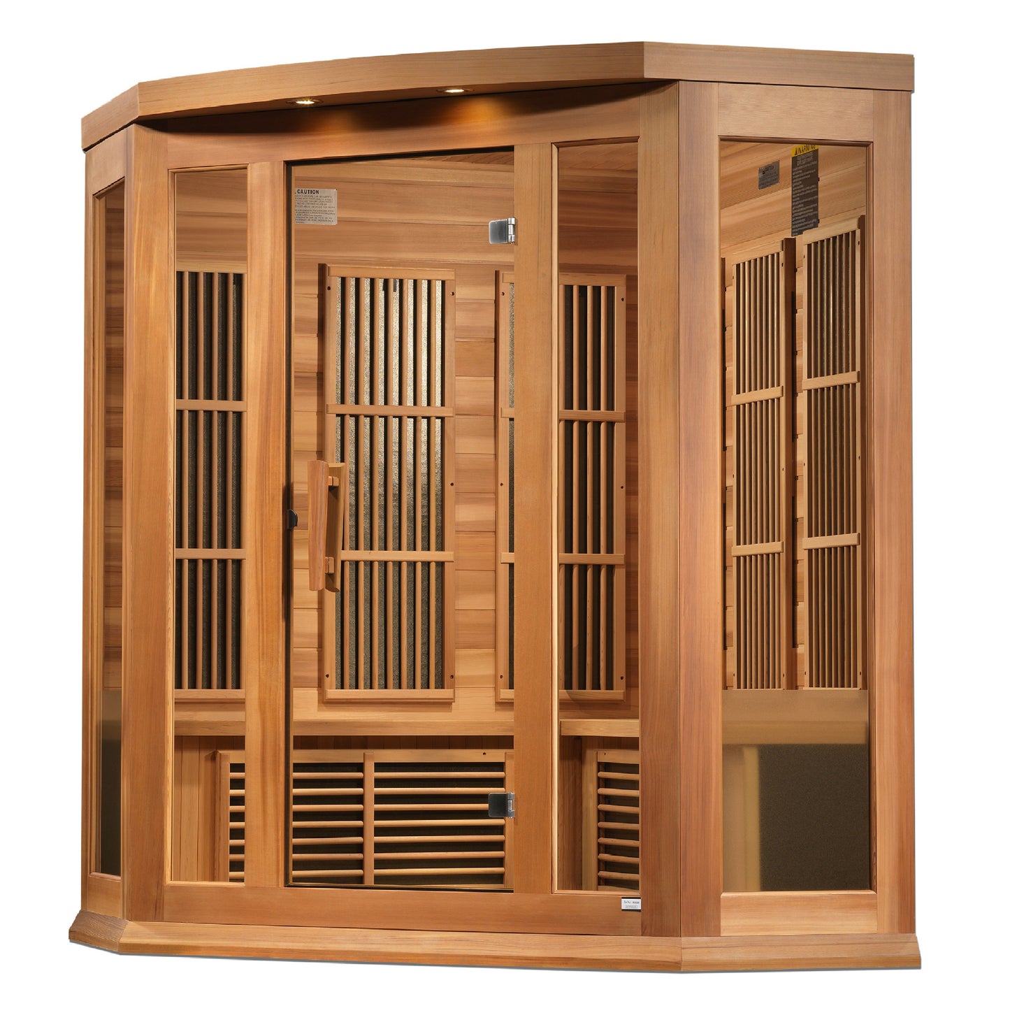 Golden Designs 3 Person Low EMF FAR IR Sauna - MX-K356-01 Red Cedar