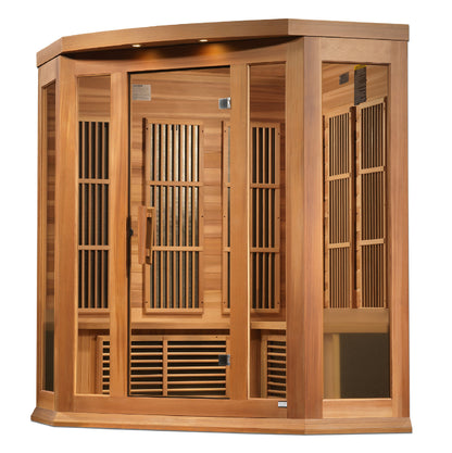 Golden Designs 3 Person Low EMF FAR IR Sauna - MX-K356-01 Red Cedar