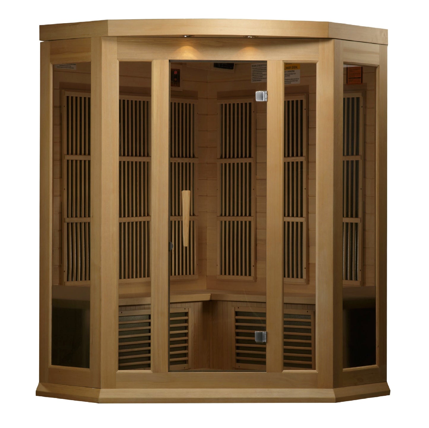 Golden Designs 3 Person Low EMF FAR IR Sauna (MX-K356-01) - MX-K356-01 Hemlock