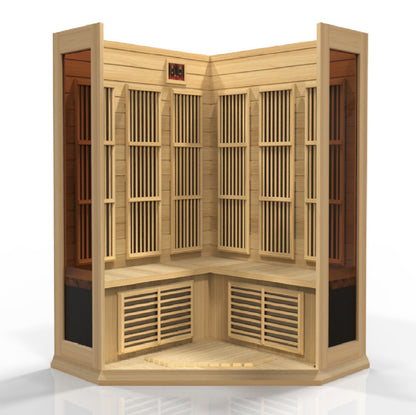 Golden Designs 3 Person Low EMF FAR IR Sauna (MX-K356-01) - MX-K356-01 Hemlock