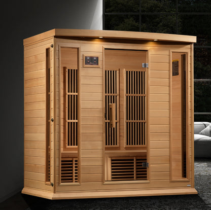 Golden Designs 4 Person Near Zero EMF FAR IR Sauna  - MX-K406-01-ZF HEM