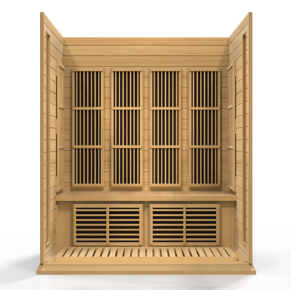 Golden Designs  4 Person Low EMF FAR IR Sauna  - MX-K406-01 Hemlock