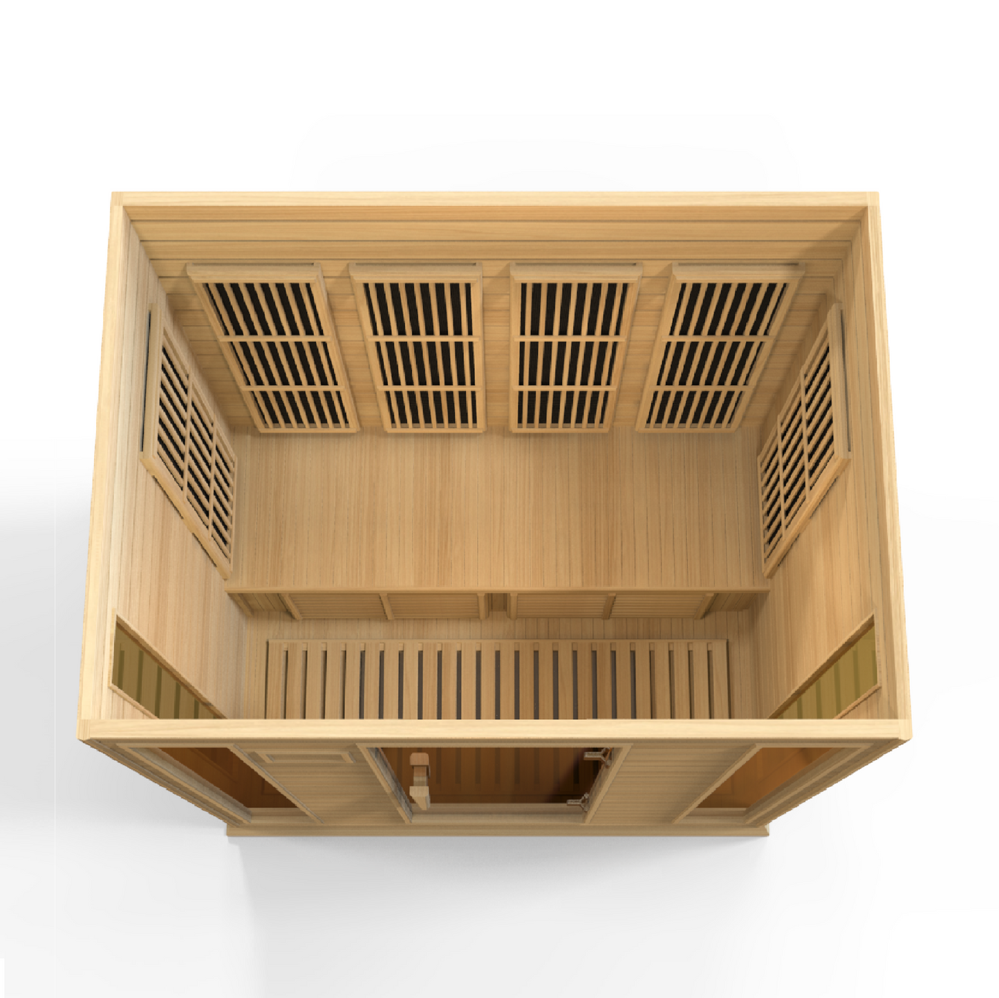 Golden Designs  4 Person Low EMF FAR IR Sauna  - MX-K406-01 Hemlock