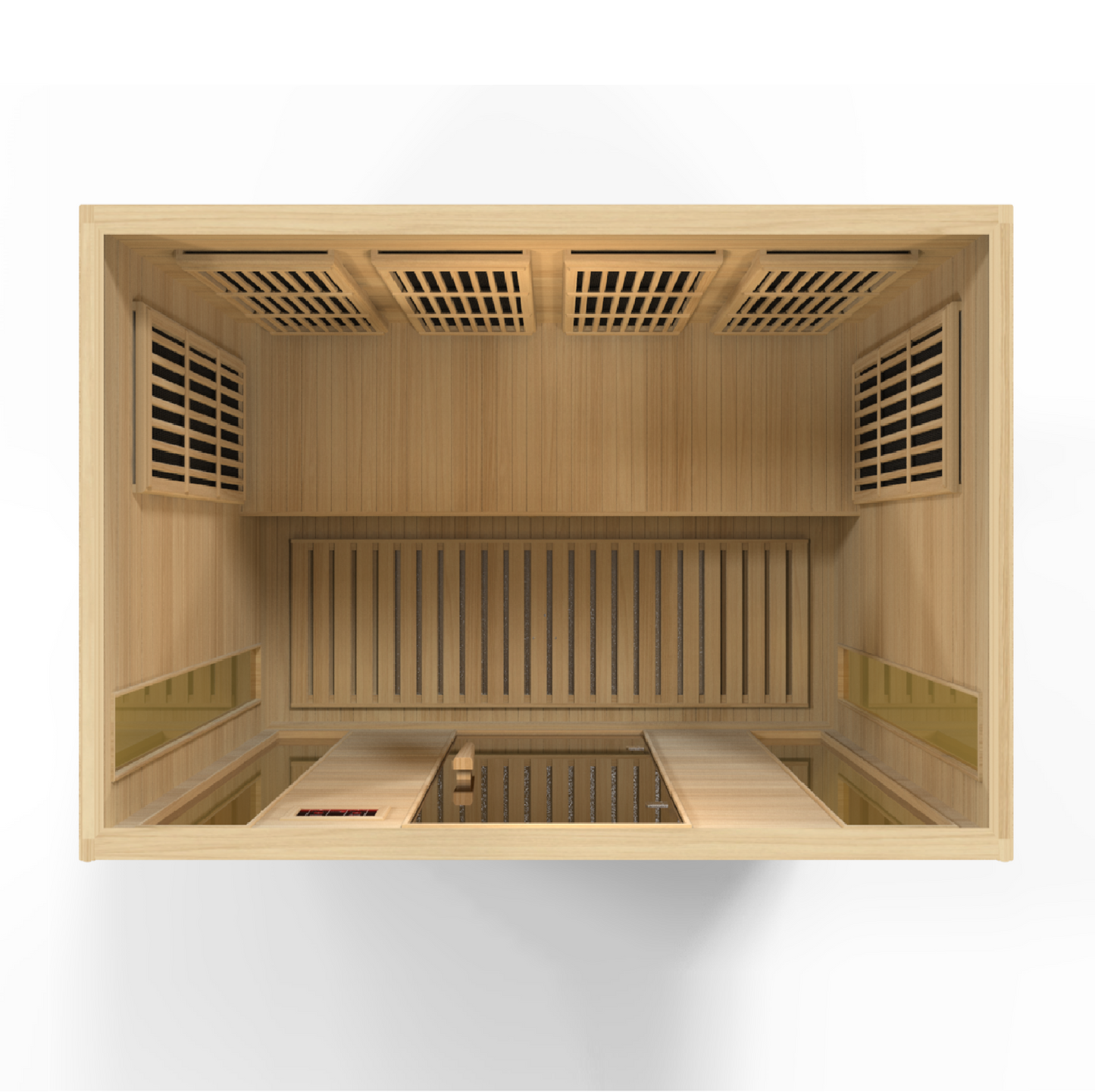 Golden Designs  4 Person Low EMF FAR IR Sauna  - MX-K406-01 Hemlock