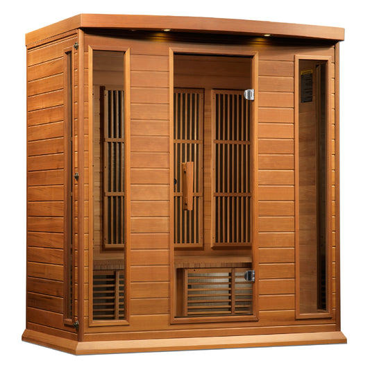 Golden Designs 4 Person Low EMF FAR IR Sauna - MX-K406-01 Red Cedar