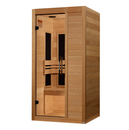 Golden Designs 1 Person Ultra Low EMF FAR IR Sauna  - MX-S106-01 ULEMF