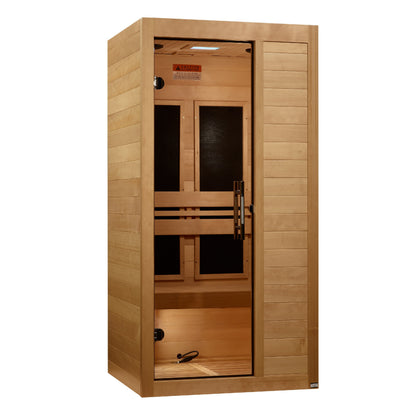 Golden Designs 1 Person Ultra Low EMF FAR IR Sauna  - MX-S106-01 ULEMF