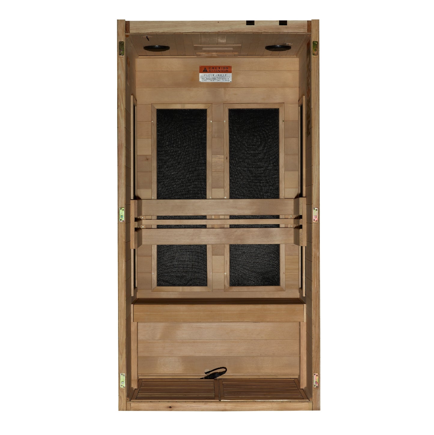 Golden Designs 1 Person Ultra Low EMF FAR IR Sauna  - MX-S106-01 ULEMF