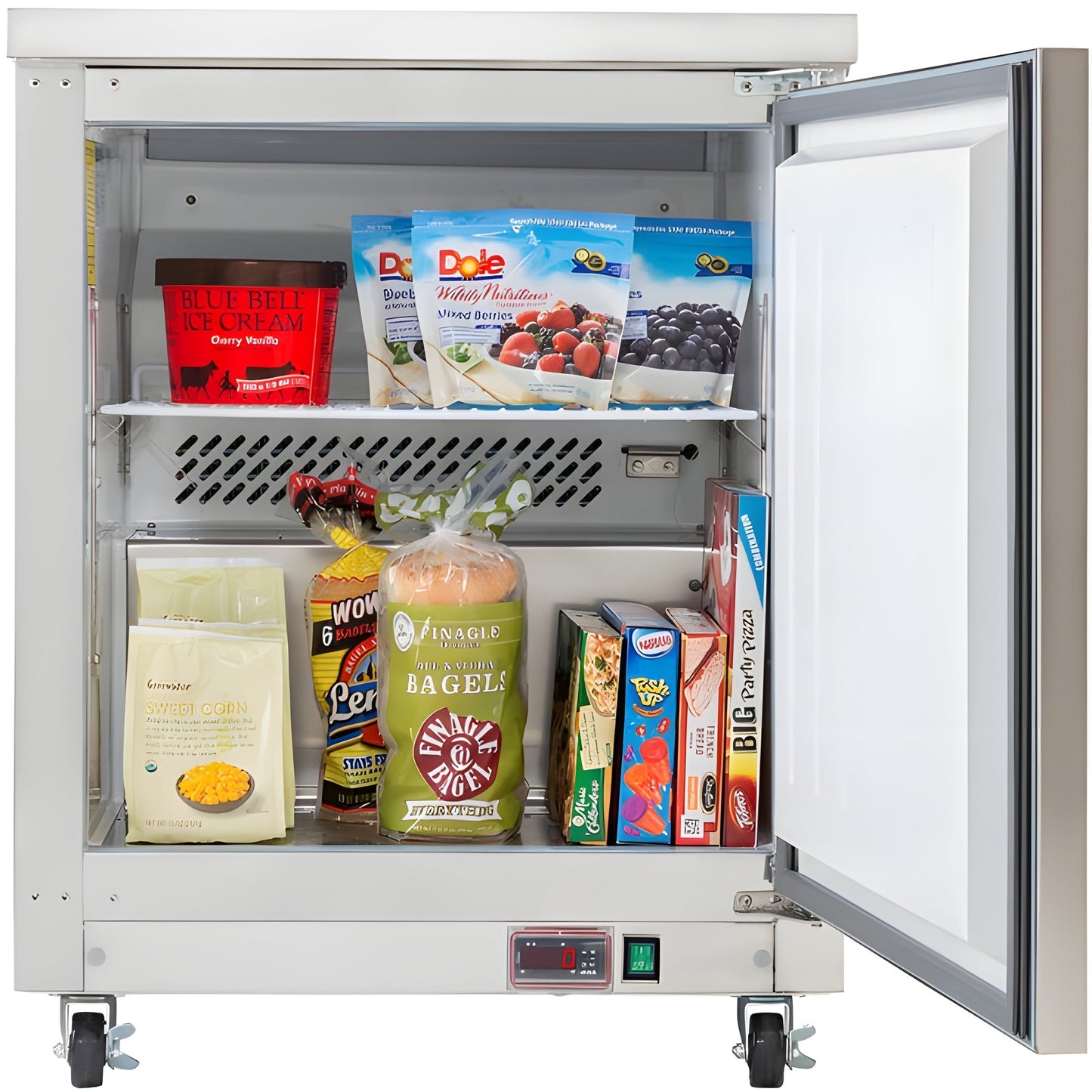 Maxx Cold Single Door Undercounter Freezer, 6.5 cu. ft. Storage Capacity, in Stainless Steel - MXCF27UHC