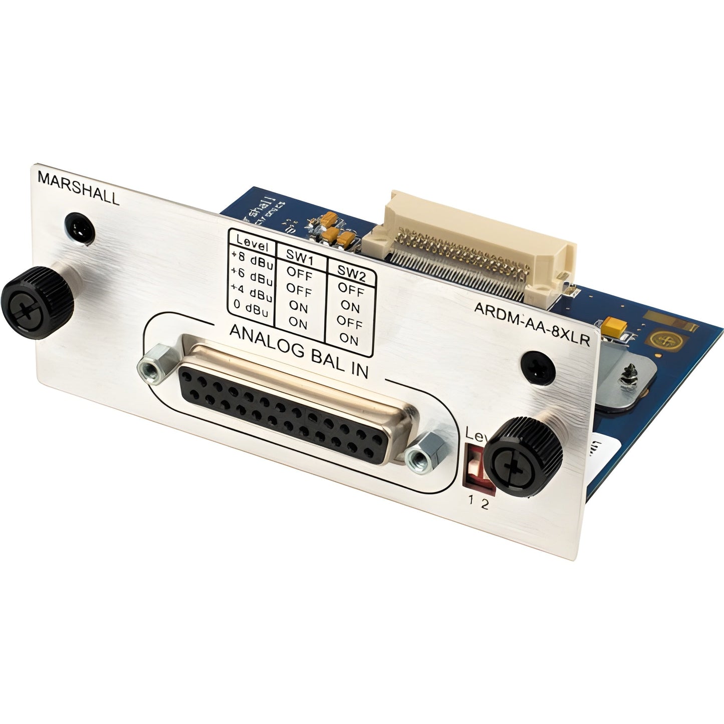 Marshall Electronics ARDM-AA-8XLR Module for AR-DM2-L Audio Monitor - ARDMAA8XLR