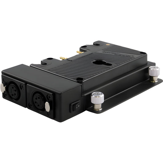 Marshall Electronics VBATAB VESA Mount with Dual XLR Outputs (Gold Mount) - VBATAB