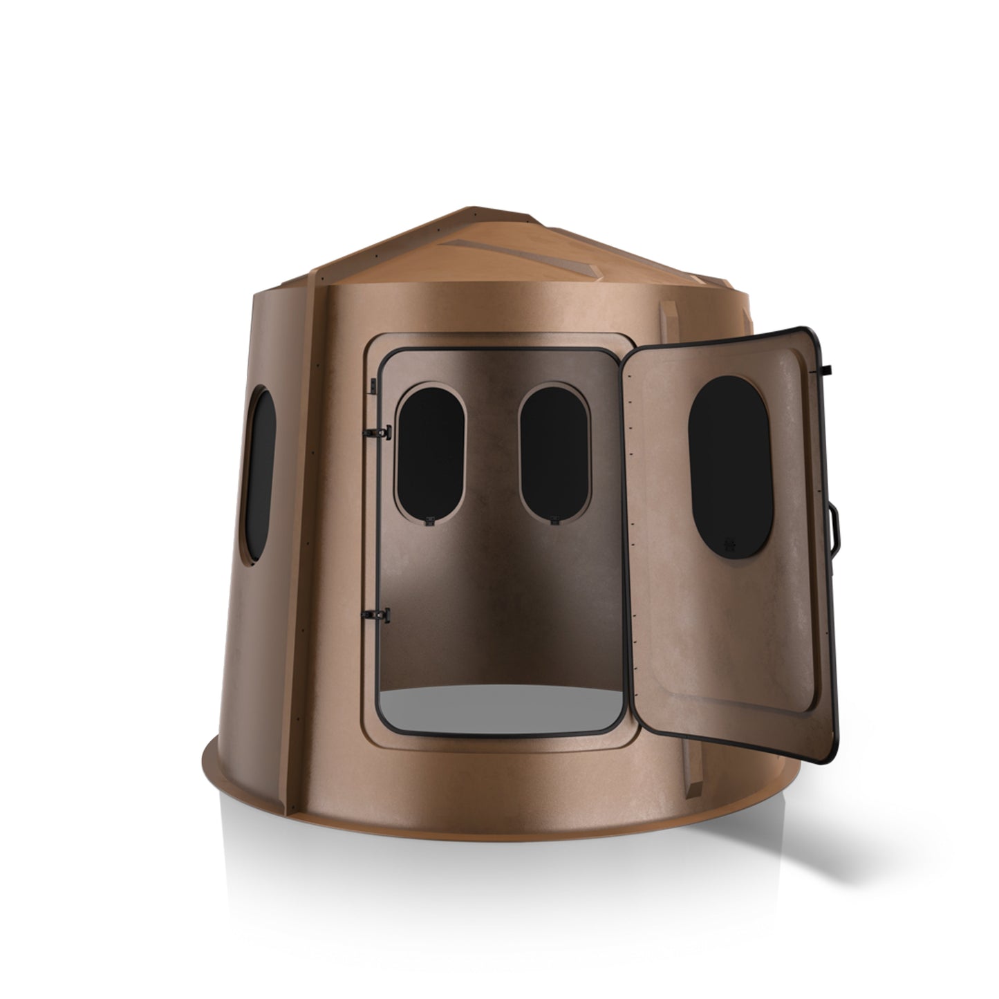 Maverick 6-Shooter Deer Hunting Blind in Brown with Tinted Windows - 00222