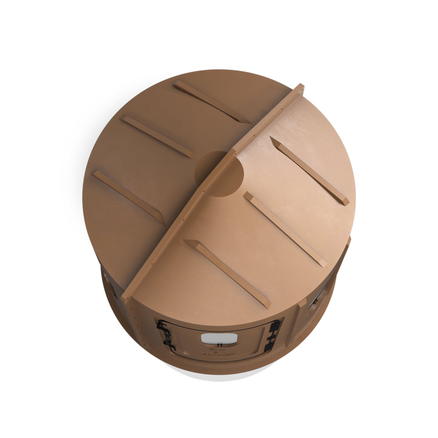 Maverick 6-Shooter Deer Hunting Blind in Brown with Clear Windows - 00221