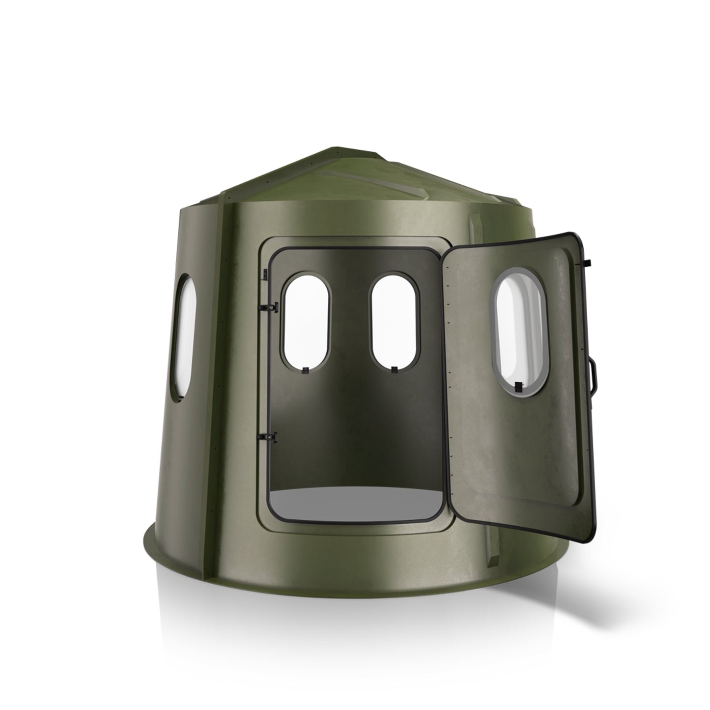 Maverick 6-Shooter Deer Hunting Blind in Green with Clear Windows - 00236